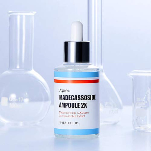 APIEU Madecassoside Ampoule 1.01oz (30ml) 2nd Generation - Centella Asiatica and Madecassoside Serum - Sensitive skin, Intensive soothing, deep moisture