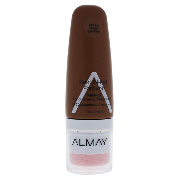 Almay Best Blend Forever Foundation, Cappuccino, 1 fl. oz, SPF 40 Broad Spectrum