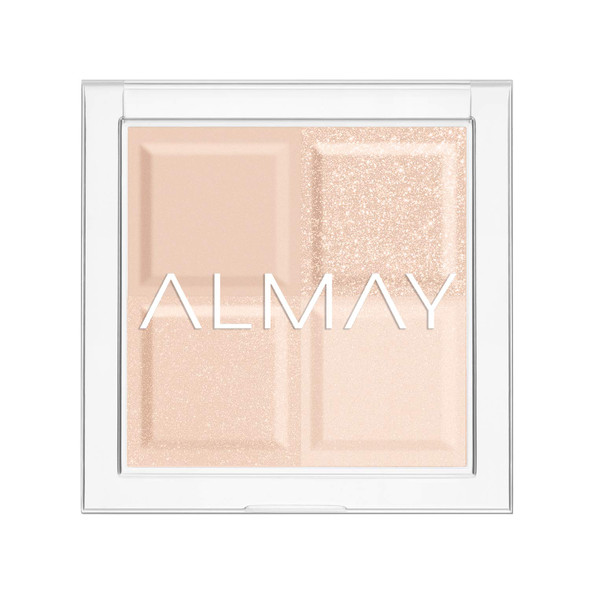 Eyeshadow Palette by Almay, Longlasting Eye Makeup, Single Shade Eye Color in Matte, Metallic, Satin and Glitter Finish, Hypoallergenic, 140 Here Goes Nothing, 0.12 Oz