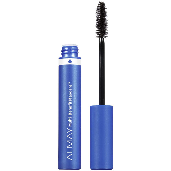 Waterproof Mascara by Almay, Multi-Benefit Eye Makeup, Ophthalmologist Tested, Fragrance-Free, Hypoallergenic, Black, 0.24 Oz