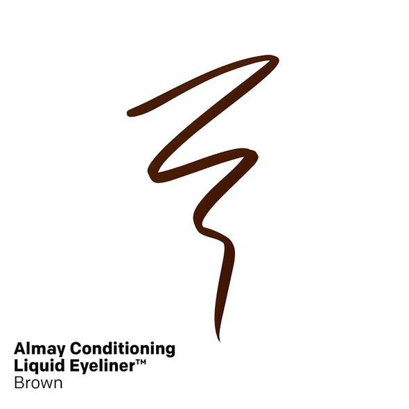 Almay Conditioning Liquid Eyeliner, Longwearing, Waterproof, Hydrating, 20 Brown, 0.03 fl oz.