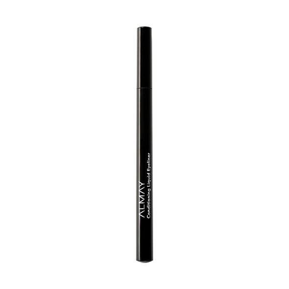 Almay Conditioning Liquid Eyeliner, Longwearing, Waterproof, Hydrating, 10 Black, 0.03 fl oz.