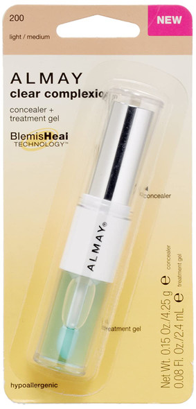 ALMAY Clear Complexion Concealer and Treatment Gel, Light Medium