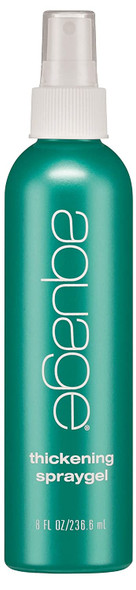 AQUAGE Thickening Spraygel, Firm-Hold Styling Spray with Ultraflex Polymer Technology, Thickens & Strengthens Fine, Thin Hair That Lacks Body & Vitality, 8 Fl Oz