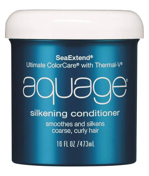 AQUAGE Silkening Conditioner, 16 oz., Provides Luxurious Dual Color Protection, Leaves Hair Manageable and Soft, Prevents Haircolor Fade and Styling Protection