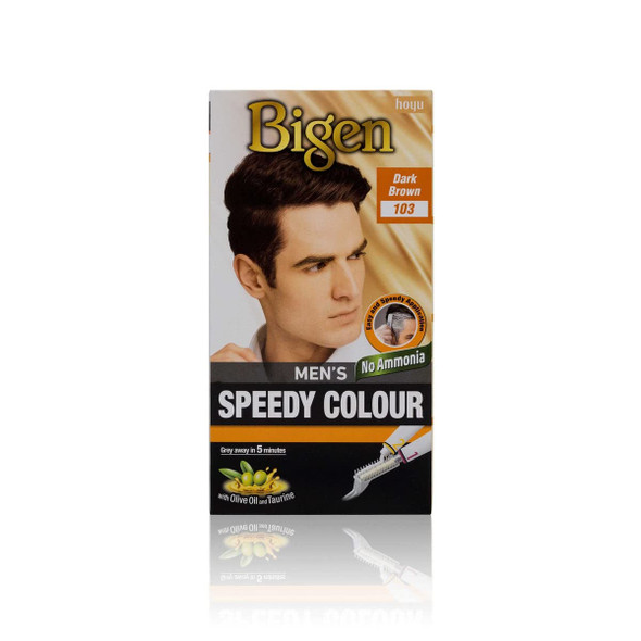 Bigen Mens Speedy Permanent Hair Colour Dark Brown