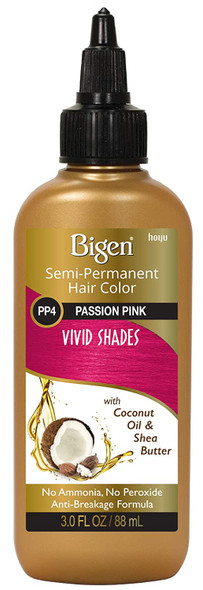 PP4 Passion Pink Bigen Vivid Shades Semi Permanent Hair Color (3 Pack)