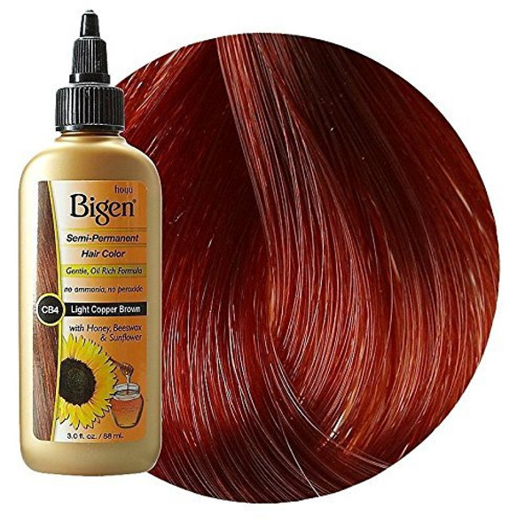 Bigen Semi-Permanent Haircolor #Cb4 Light Copper Brown 3 Ounce (88ml) (2 Pack)