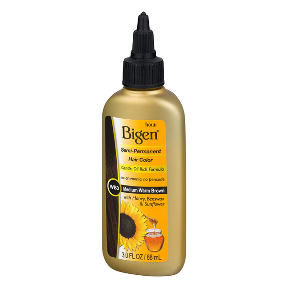 Bigen Semi Permanent Hair Color, Medium Warm Brown, 3.0 Ounce (BSPWB3)