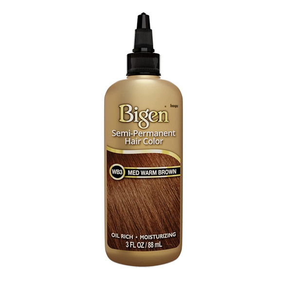WB3 Medium Warm Brown Bigen Semi Permanent Hair Color (3 Pack)