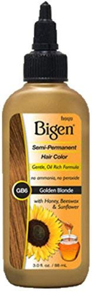 Bigen Semi Permanent Hair Color #GB6 Golden Blonde, 3 oz (Pack of 5)