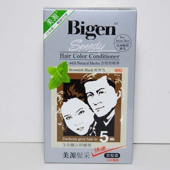 Brownish Black 882 - Bigen Speedy Hair Color Conditioner