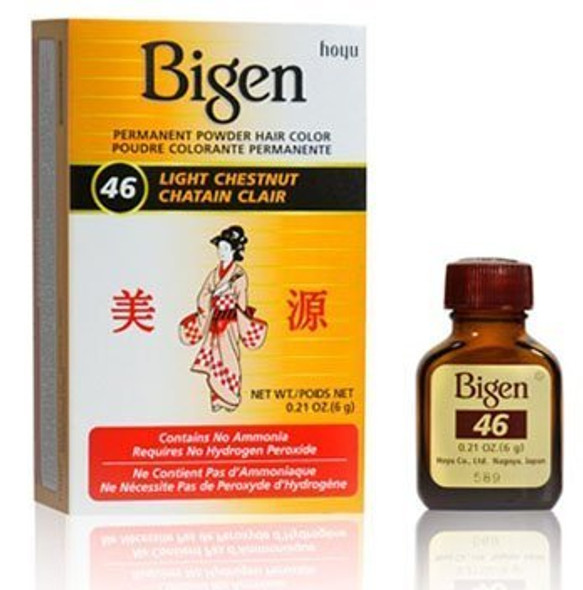 Bigen Powder Hair Color #46 Light Chestnut .21 oz