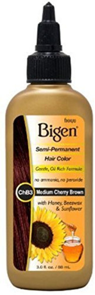 Bigen Semi Permanent Hair Color #CHB3 Medium Cherry Brown, 3 oz (Pack of 5)