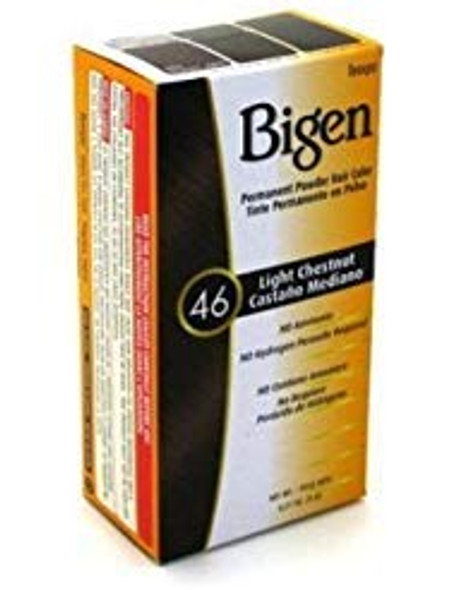 Bigen Powder Hair Color #46 Light Chestnut 0.21oz (2 Pack)