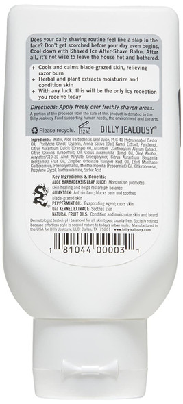 Billy Jealousy Shaved Ice After-Shave Balm, 3 Fl Oz