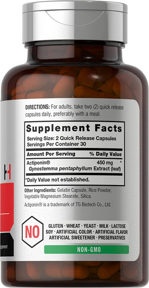 AMPK Metabolic Activator 450 mg | 60 Capsules | Supports Weight Management | Non-GMO, Gluten Free | Jiaogulan Gynostemma | Horbaach
