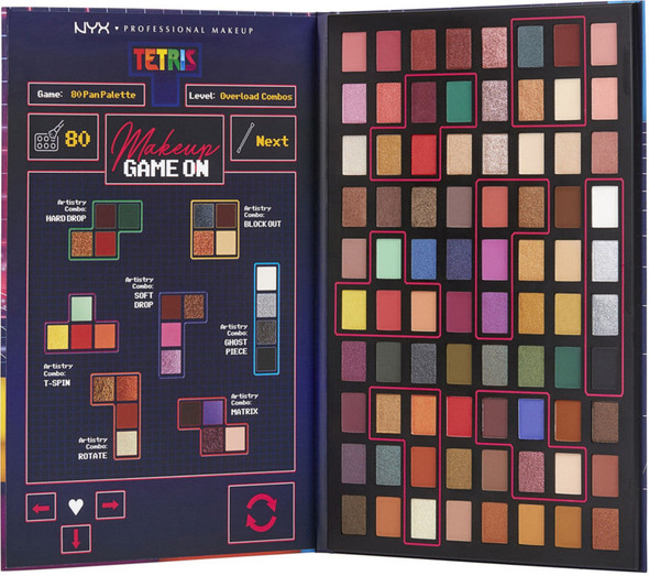 Tetris (TM) Eyeshadow Palette 80 Pan
