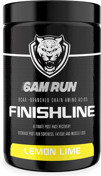 6AM RUN Finishline  Amino Energy Powder  Post Run Recovery Drink  Branch Chain Amino Acids Powder  Heal and Recovery Powder  Keto Post Workout Powder  Lemon Lime BCAA Powder  50 Scoops