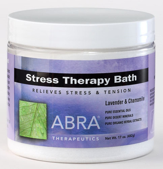 Abra Stress Therapy Sea Salt Bath Lavender  Chamomile 17 Ounce