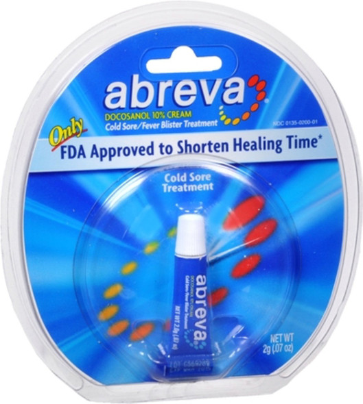 Abreva Cold Sore/Fever Blister Treatment 2g Pack of 6