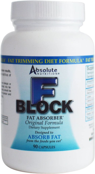 Absolute Nutrition FBlock Xtra Fat Absorber Diet Formula 90 Capsules