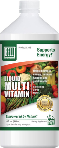 Bell Liquid Multivitamins For Women And Men Easy Absorption Proprietary Blend With Important Vitamins And Herbal Extract Sold Directly By The Manufacturer