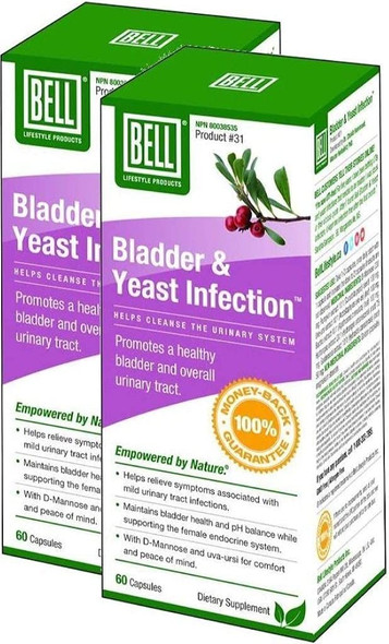 Bell Lifestyle Products Bladder Health and Yeast Balance  60 Capsules