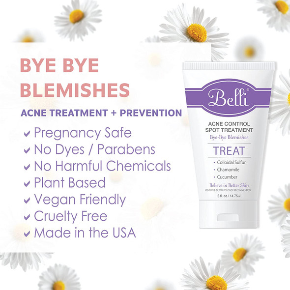 Belli Skincare Acne Control Spot Treatment  Skin Care Treatment  Acne Treatment  Vegan Face Wash  Pregnancy Acne Treatment  Acne Spot Treatment for Face  Face Care