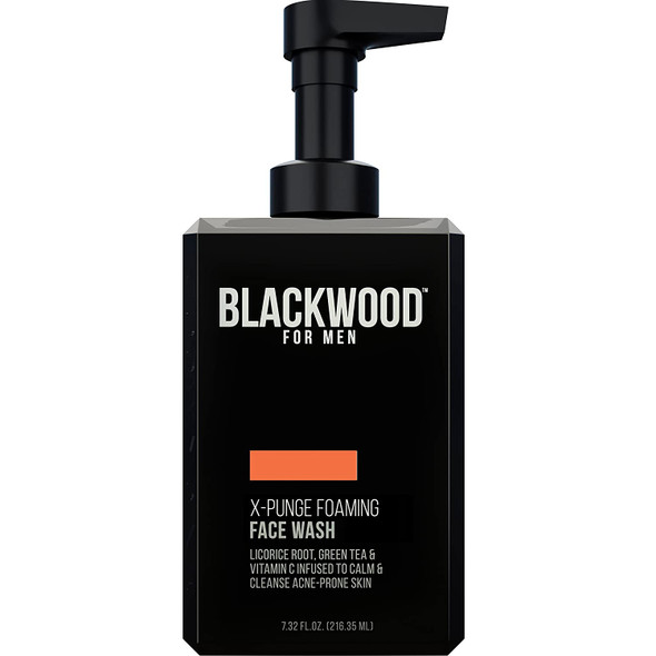 BLACKWOOD FOR MEN XPunge Foaming Face Wash for Oily or Combination Skin  Licorice Root Green Tea  Vitamin C Infused Acne Skin Care Facial Soap Cleanser for Exfoliating  Moisturizing Every Mans Body