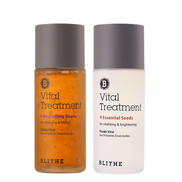 Blithe Vital Treatment 8 Nourishing Beans  9 Essential Seeds Travel Size  Korean Essence Toner with Soybean and Red Mung Bean for Firming Wrinkles  Green Tea Seed Niacinamide for Skin Brightening