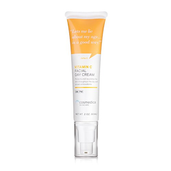 Cosmedica Skincare Vitamin C Facial Moisturizer  15 Vit C Facial Day Cream  2 oz