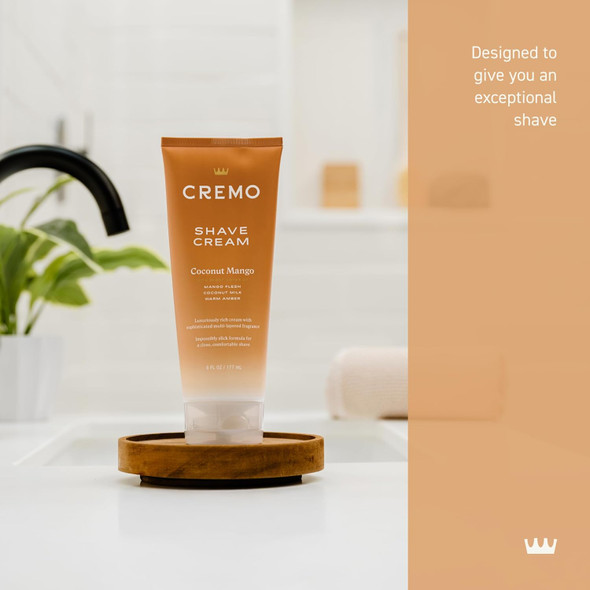 Cremo Moisturizing Shave Cream Superior UltraSlick Shaving Cream for Women Fights Nicks Cuts and Razor Burn Cremo Coconut Mango 6 Fl Oz Cremo Moisturizing Shave Cream Superior UltraSlick Shaving Cream for Women Fights Nicks Cuts and Razor Burn Cremo Coconut Mango 6 Fl Oz