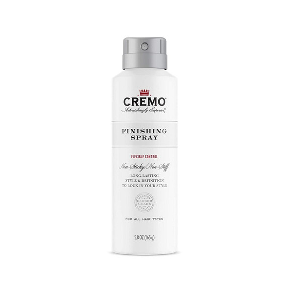 Cremo Barber Grade Hair Finishing Spray Flexible Control Formula 5.8 Ounce