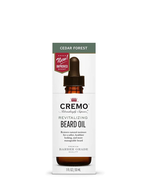 Cremo Revitalizing Beard Oil Forest Blend 1 fl oz 30 ml Bundle of 2