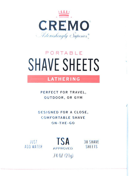 Cremo Shave Sheets