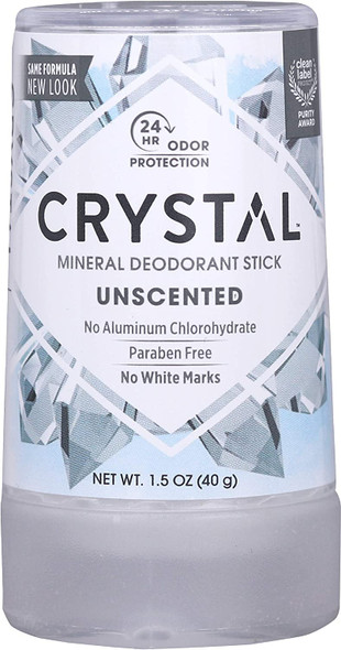 CRYSTAL Deodorant Mineral Deodorant Stick Travel 1.5 Ounce