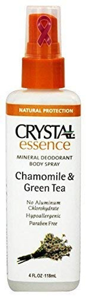 Pack of 1 x Crystal Essence Mineral Deodorant Body Spray Chamomile And Green Tea  4 fl oz by Crystal Essence