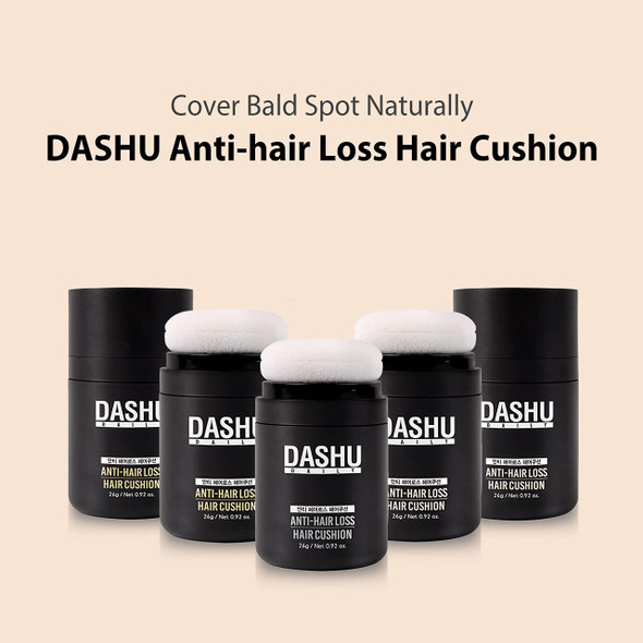 DASHU Daily AntiHair Loss Hair Cushion Natural Black .92oz  Thick  Full Looking Hair Safe from Sweating  Raining