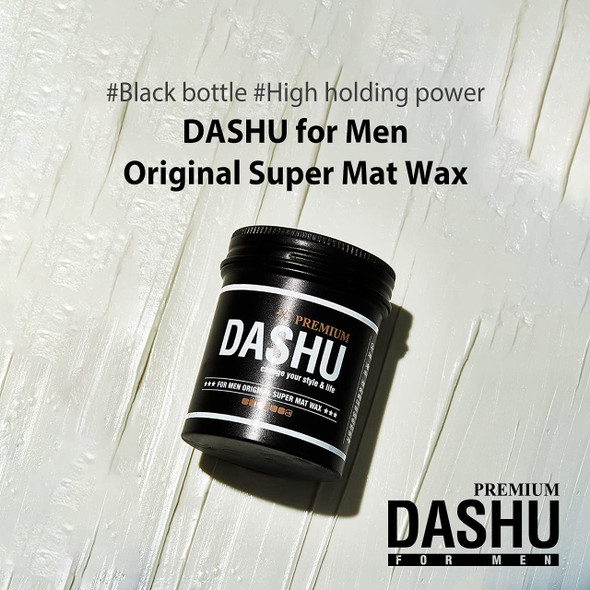 DASHU Premium Original Super Mat Wax 3.5oz  Strong Hold Without Shine Easy to Wash Styling Wax