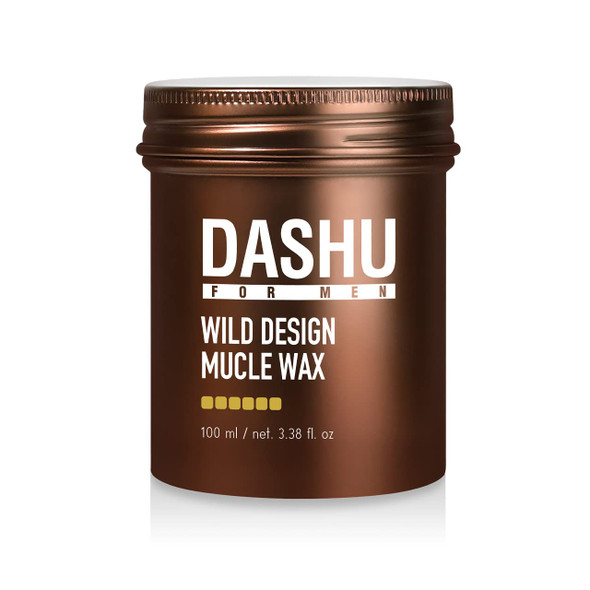 DASHU Wild Design Mucle Wax 3.5oz  Strong Hold Without Shine Easy to Wash Styling Wax