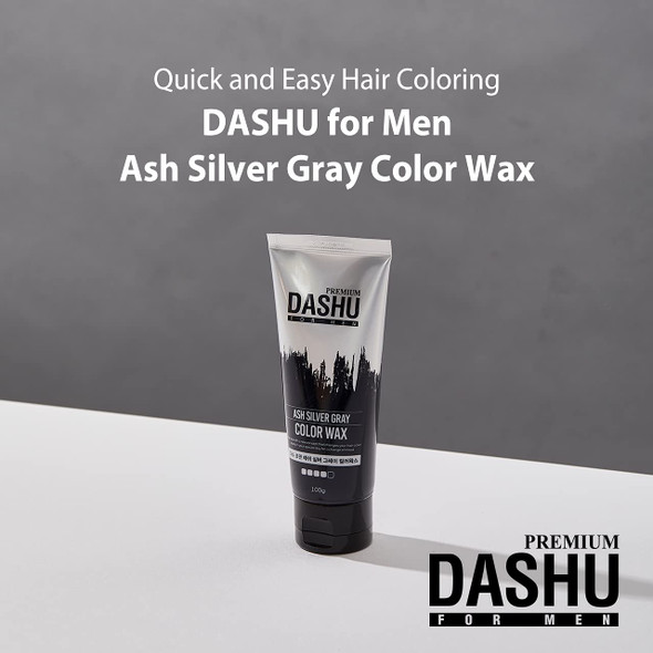 DASHU Premium Ash Silver Gray Color Wax 3.5oz  No Hair Damage Easy to Wash Out Matte Finish
