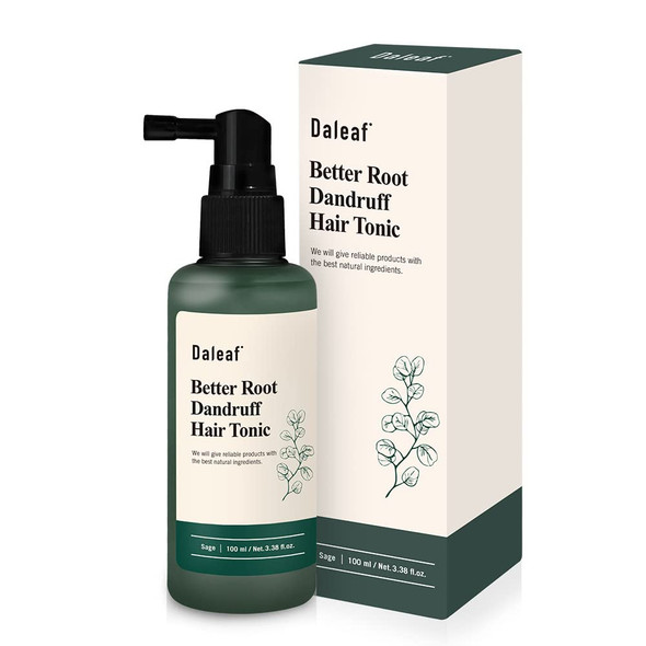 Daleaf Sage Better Root Dandruff Hair Tonic 3.38fl oz  Dandruff treatment Control Flakes Relieve Scalp Irritation