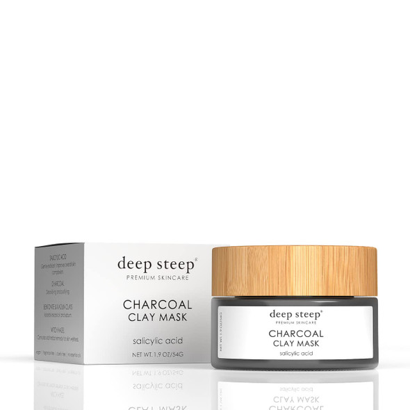 Deep Steep Skin Care Line Face Masks Charcoal Clay Mask 1.9 oz