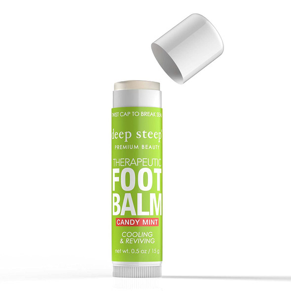 Deep Steep Moisturizing Body Balm .5oz Therapeutic Foot Balm Candy Mint