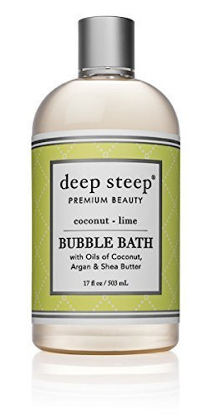 Deep Steep Classic Bubble Bath Coconut Lime 17ounce Pack of 2