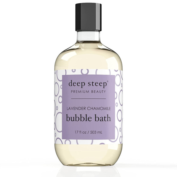 Deep Steep Bubble Bath Lavender Chamomile 17 Ounces