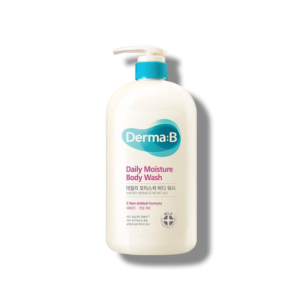 Derma B Daily Moisture Body Wash Moisture Filled Fresh Body Wash for Whole Family 33.8 Fl Oz 1000ml