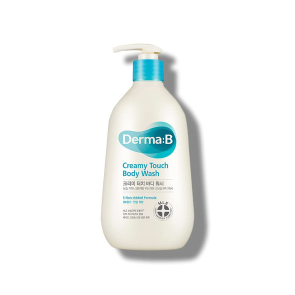 Derma B Creamy Touch Body Wash Mild Moisturizing Cleanser with 48 Hour Long Hydration 13.5 Fl Oz 400ml