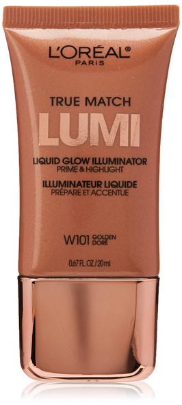 L'Oréal Paris True Match Liquid Glow Illuminator, Golden, 0.67 fl. oz.